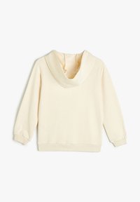Koton OVERSIZE LONG SLEEVE POCKET DETAIL - Felpa con zip - beige