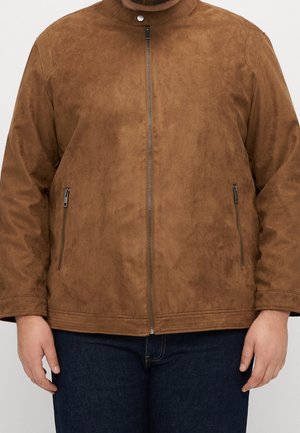 Kunstlederjacke - cognac