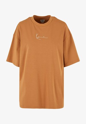 Karl Kani SMALL SIGNATURE - Vardagsklänning - cognac