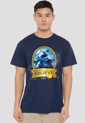 Cotton Soul, POLAR EXPRESS/TRUE BELIEVER - Print T-shirt - dark blue