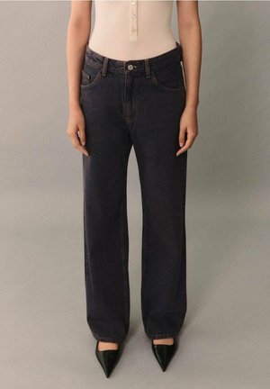 Jean droit - mottled light brown