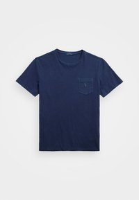 STANDARD FIT COTTON LINEN POCKET T-SHIRT - T-shirt basique - newport navy