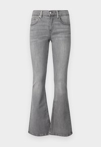 LOW WAIST - Jean bootcut - grey