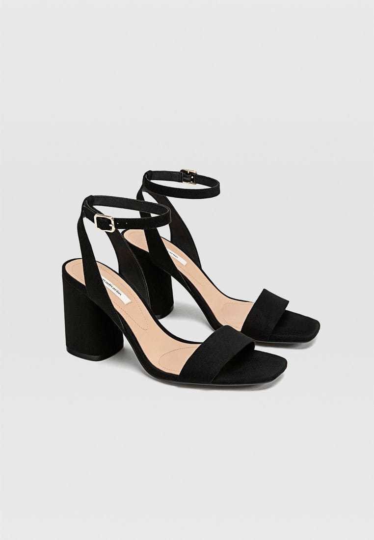 sandale talon noir homme