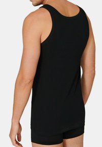 Schiesser 4ER-PACK - 95/5 - Unterhemd/-shirt - schwarz