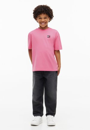 Tommy Hilfiger, FLAG HERITAGE TEE SS UNISEX - Camiseta básica - exotic pink