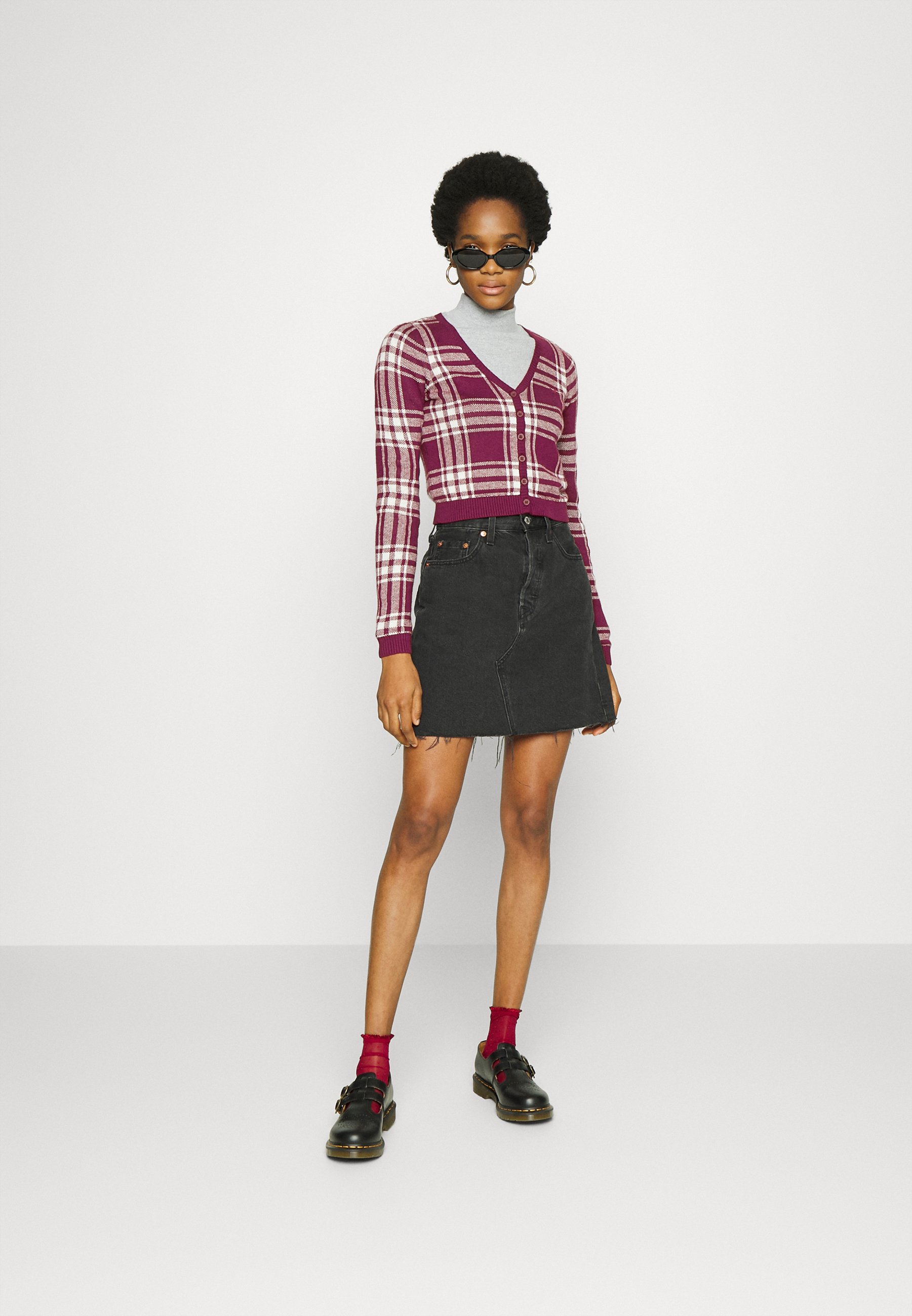 crop slim cardigan