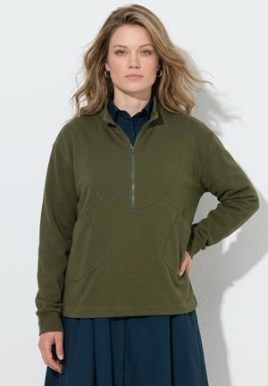 Ulla Popken Sweatshirt - dark khaki