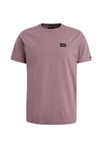 Champion CLASSIC CREWNECK SMALL LOGO AMERICAN CLASSICS - T-shirt basic - dark red/rosso scuro