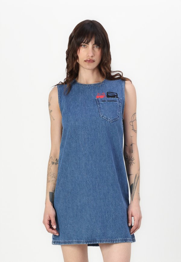 IKON DUO DRESS - Denim dress