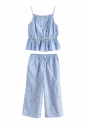 Next, REGULAR FIT - VEST & TROUSERS SET . - Trousers - blue ditsy embroidered