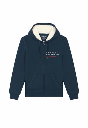 EMBROIDERY UNISEX  - Sweat zippé - dark blue