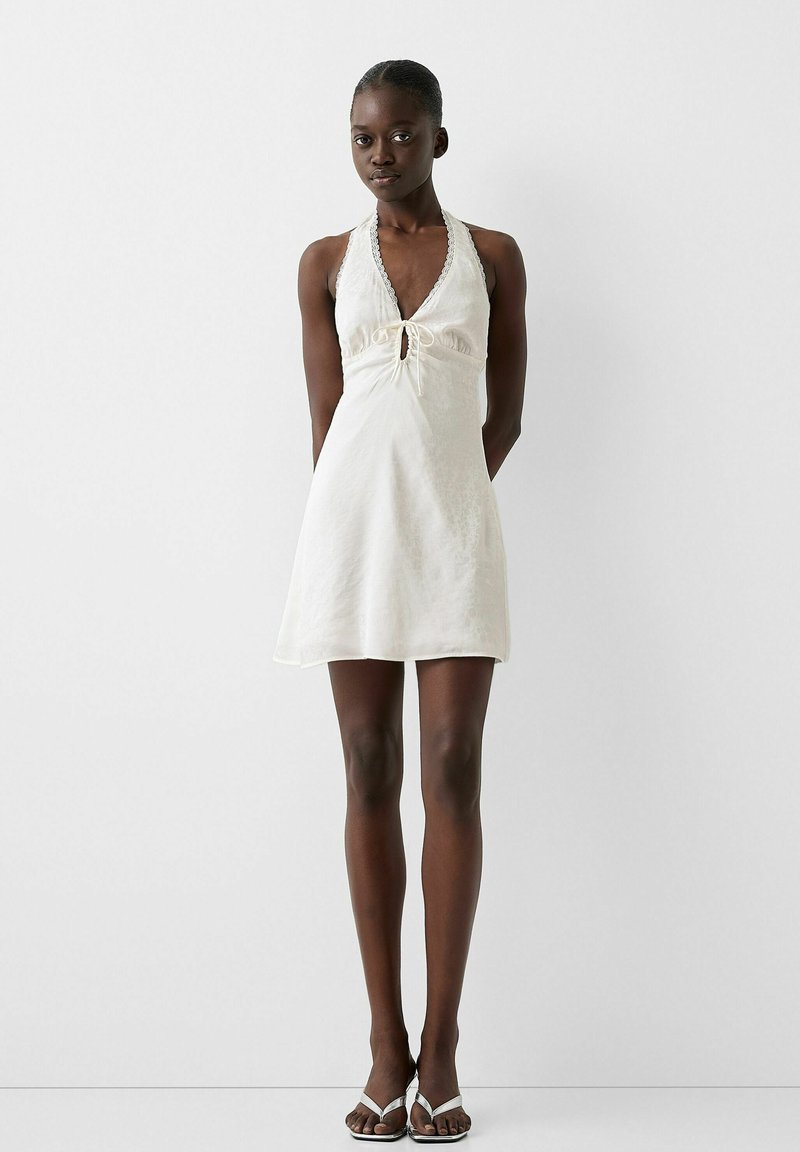 Bershka Cocktailjurk wit