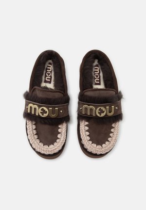 Mou, PLATFORM LETTER LOGO - Mules - mocha