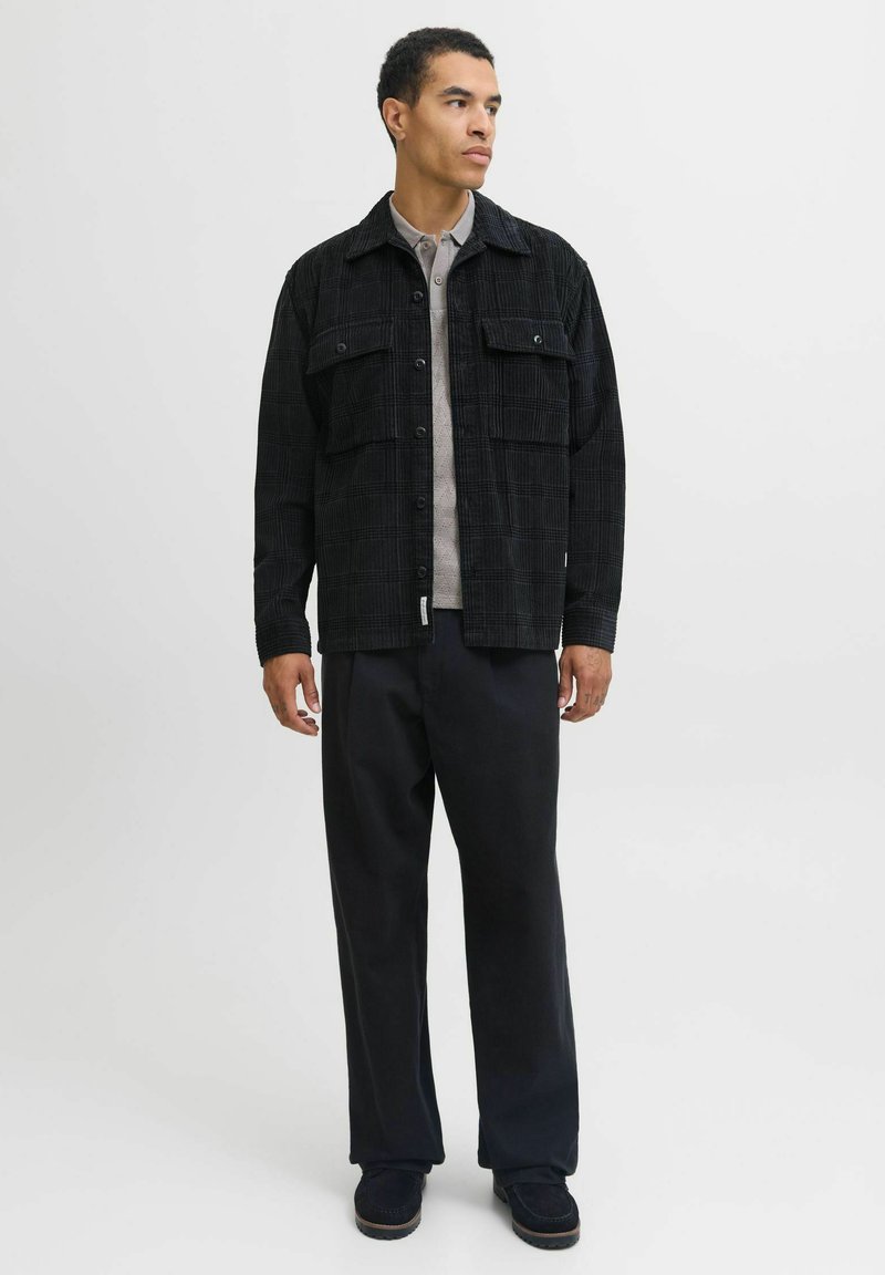 JACK & JONES Jjeperfect Corduroy Overshirt Ls Sn, zwart, S