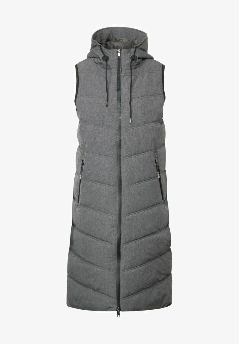 Kapuze Zara Lange Steppweste Damen Kapuze Longweste Lange Ã