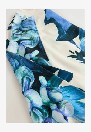 Next PUFF BALL BALLOON BUBBLE HEM CREWNECK - Sportinis megztinis - floral blue kew garden