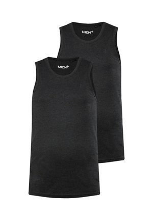 Men Plus, MEN+ TANKTOP, BASIC, 2ER-PACK, RUNDHALS, BIS 8 XL - Top - black
