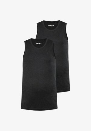 Men Plus, MEN+ TANKTOP, BASIC, 2ER-PACK, RUNDHALS, BIS 8 XL - Top - black