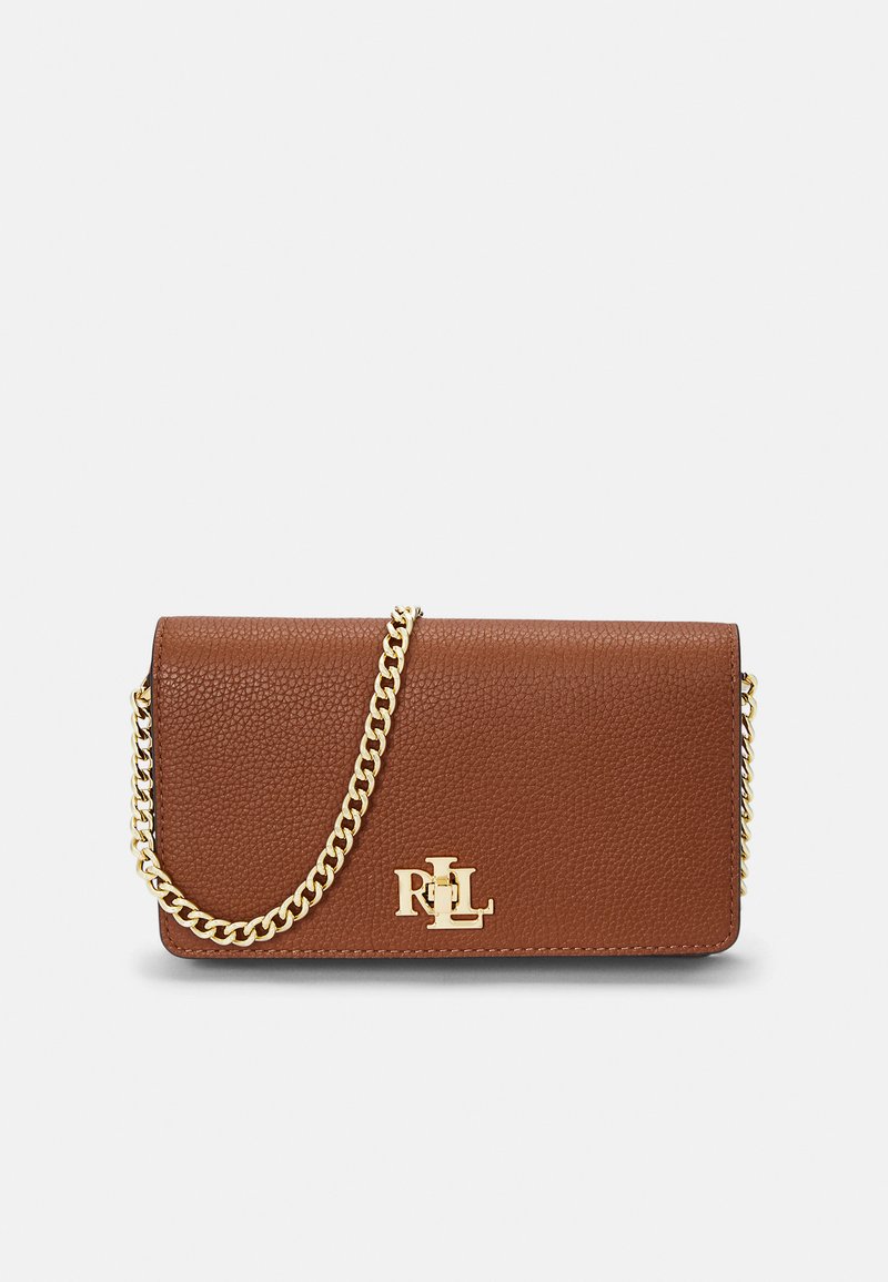 Lauren Ralph Lauren PEBBLED CROSSBODY TURN-LOCK TECH CASE - Bandolera - tan