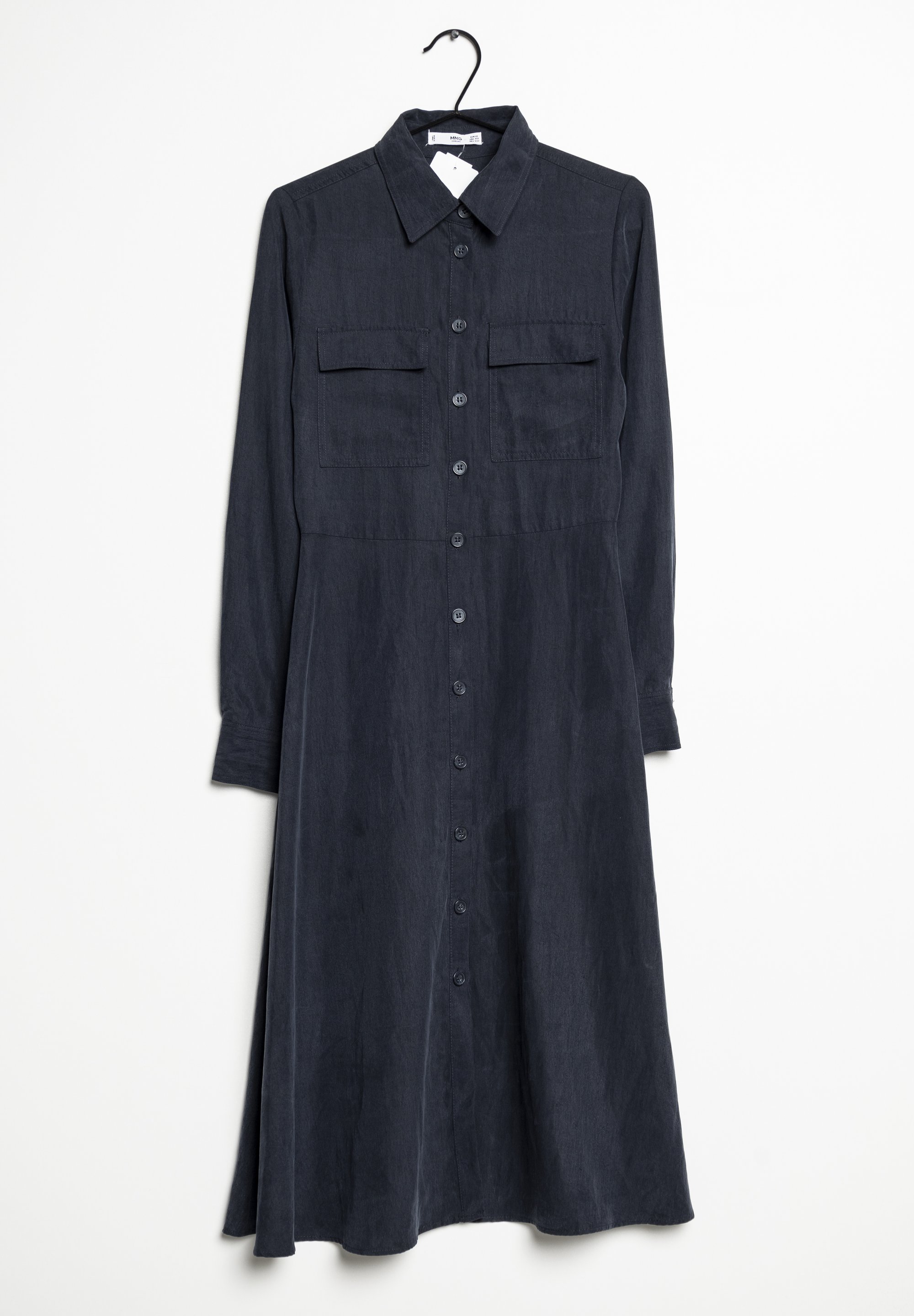 Mango Robe chemise blue/bleu (Seconde main) ZALANDO