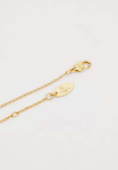 Vivienne Westwood NEW HEART PENDANT - Necklace - gold-coloured/light peach crystal