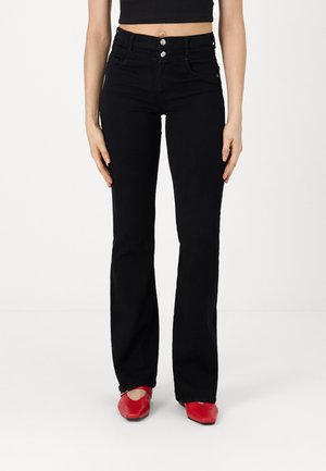 ONLRAIN FLARED  - Flared Jeans - washed black