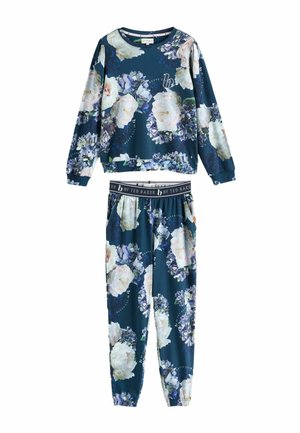 REGULAR FIT - FLORAL TWOSIE SET - Pižamos komplektas - blue