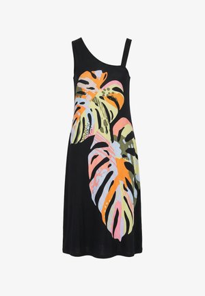 Angel of Style, MAXI JERSEY DRESS, SLEEVELESS A-LINE, ONE-SHOULDER - Vestido ligero - black