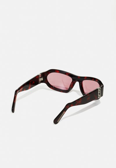 GCDS UNISEX - Sunglasses - red havana