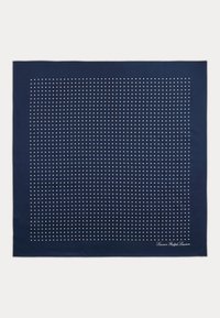 POLKA DOT SILK TWILL SQUARE SCARF - Kaelarätt - navy