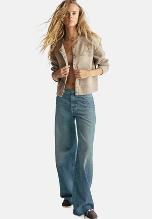 Next RIGID WIDE TALL  - Platėjantys džinsai - green tinted