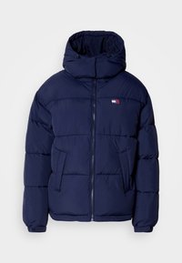 HOODED FLAG PUFFER - Téli dzseki - dark night navy