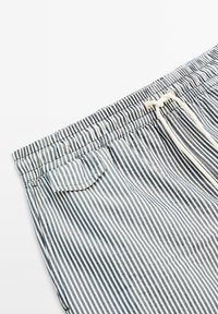 Massimo Dutti STRIPED - Plavecké šortky  - dark blue