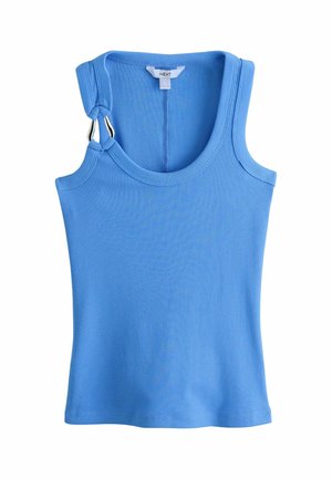 Next, REGULAR FIT - RACER RIBBED VEST TOP  . - Top - bright blue