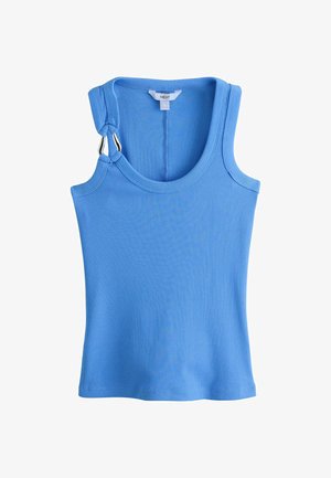 Next, REGULAR FIT - RACER RIBBED VEST TOP . - Top - bright blue