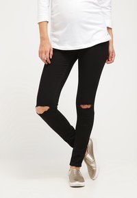 Topshop Maternity Džíny Slim Fit - black