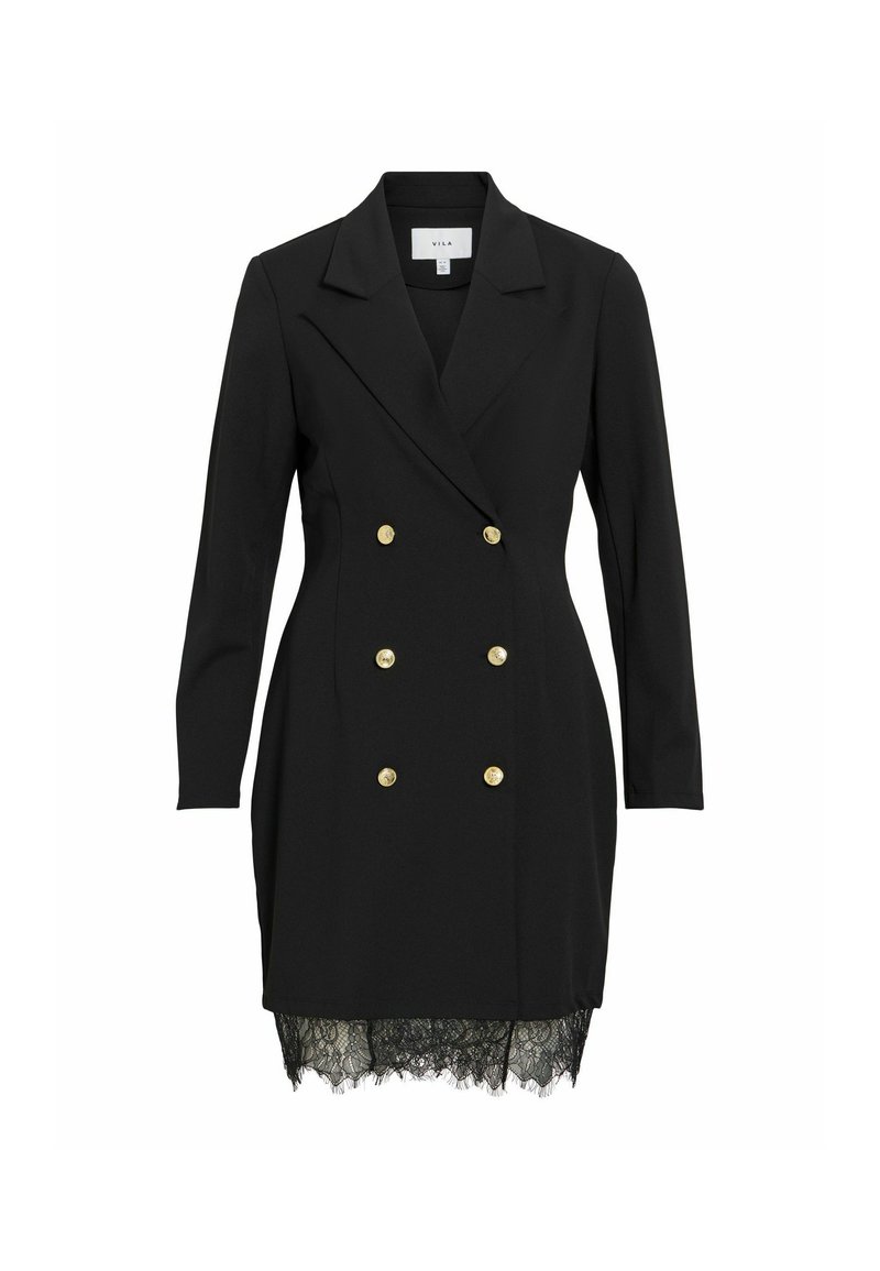 VILA BLAZERKLEID VICLARA SPITZEN - Day dress - black - Zalando.ie
