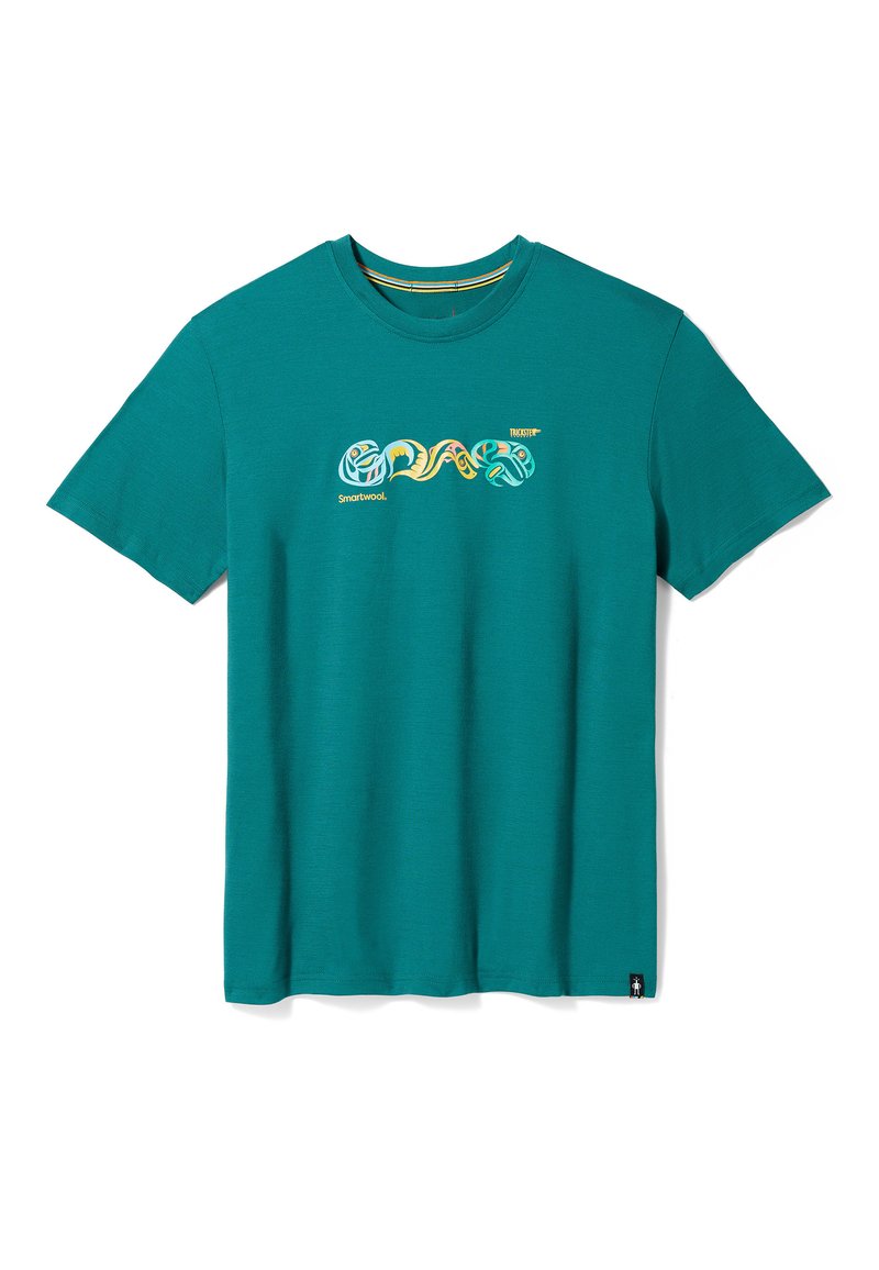 Smartwool - SOCKEYE SEASON GRAPHIC SHORT SLEEVE  - Camiseta estampada - emerald green, Ampliar