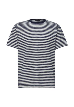 Street One MEN, T-SHIRT WITH CREW NECK AND PIQUÉ STRUCTURE - T-shirts print - bright white