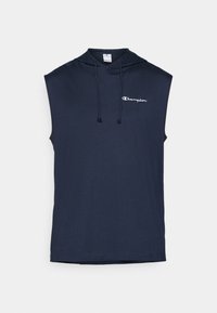 ICONS CONTRAST HOODED TEE - Μπλουζάκι με στάμπα - navy