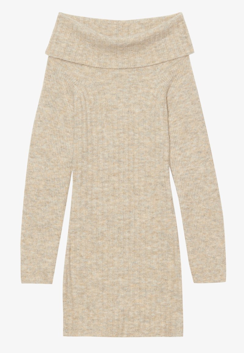Even&Odd Gebreide jurk beige mêleerd