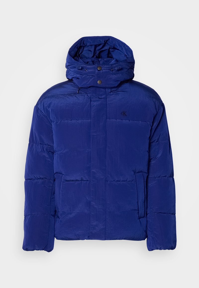 Calvin Klein Jeans LOGO HOODED - Veste d'hiver - bellwether blue/bleu ...