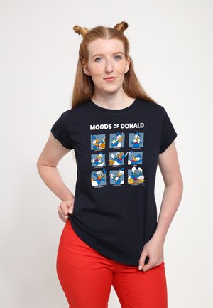 MICKEY CLASSIC DONALD MOODS - T-Shirt print - navy blue