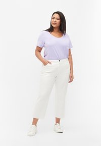 Zizzi Jednoduché tričko - lavender