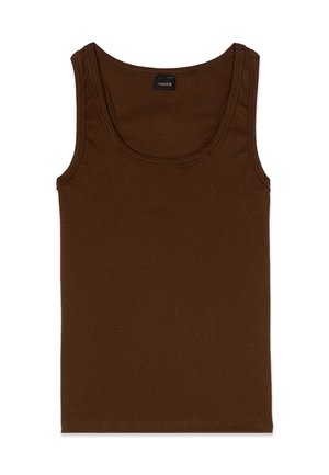 Oltre, TOP SLIM FIT - Top - marrone