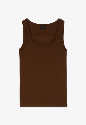 Oltre, TOP SLIM FIT - Top - marrone