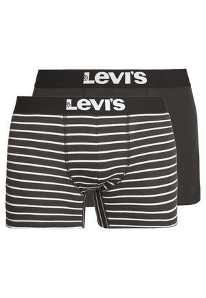 VINTAGE STRIPE BOXER 2 PACK - Hlače - jet black