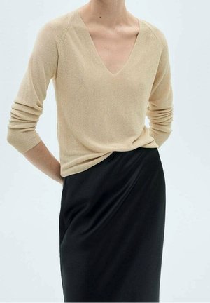 Striktrøje - gold-coloured