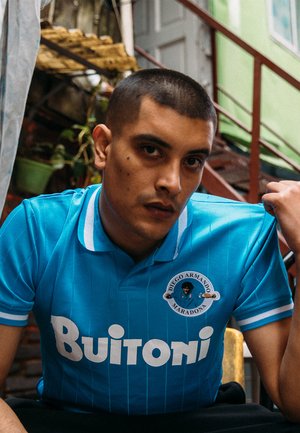 MARADONA NAPOLI - RETRO FOOTBALL - Poloshirts - blue